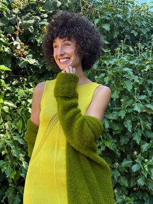 Yellow Mesh Dress