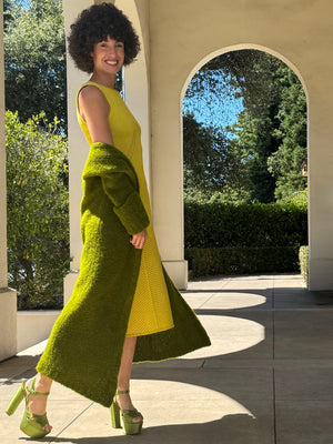 Yellow Mesh Dress