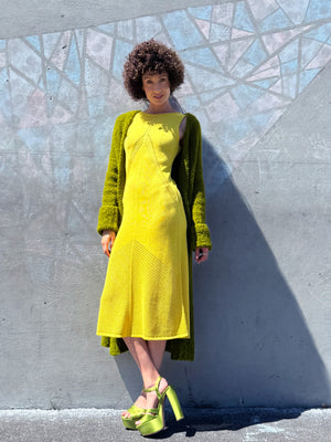 Yellow Mesh Dress