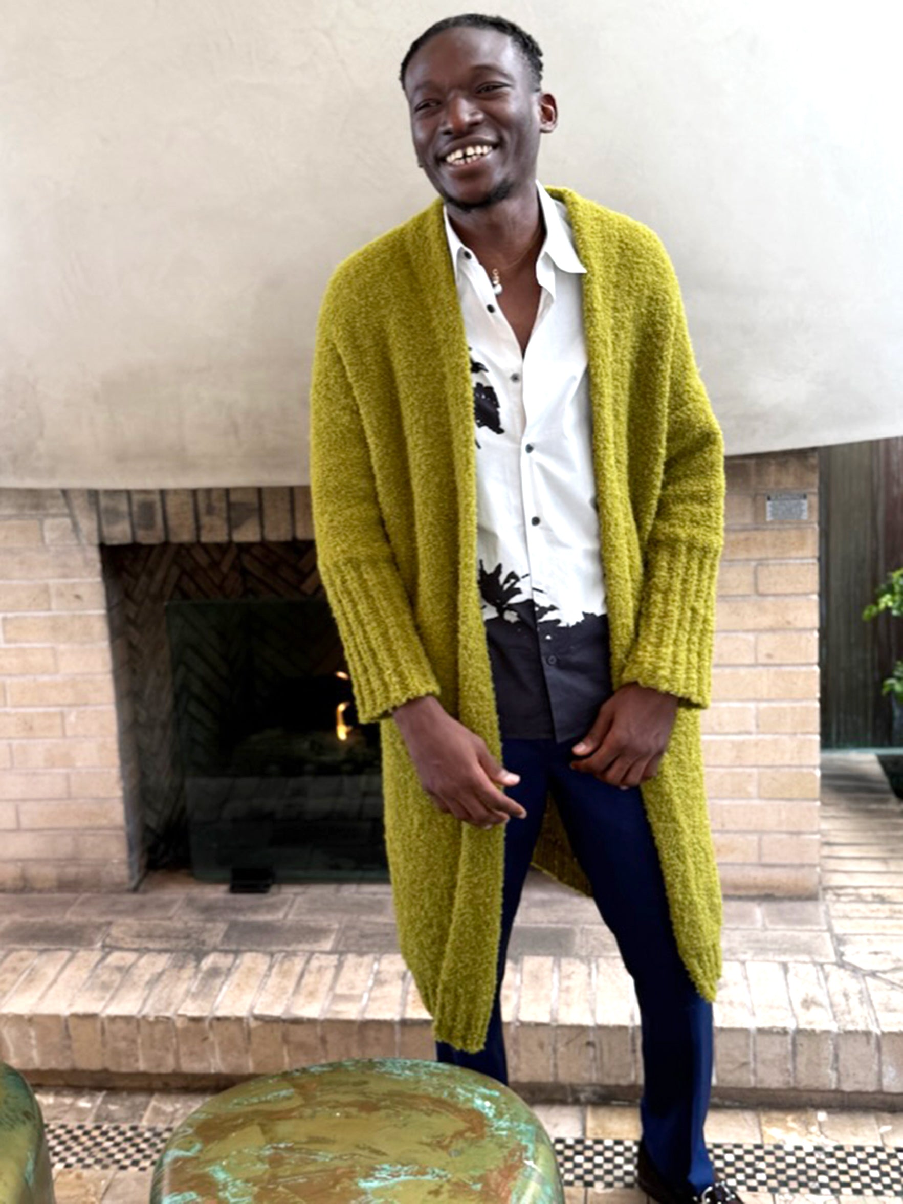 カーディガン machatt  boucle knit cardigan Matcha Carcoat Bouclé Cardigan Unisex - KENLYNN