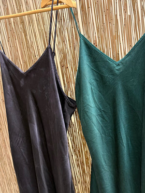 Hand dyed silk slip