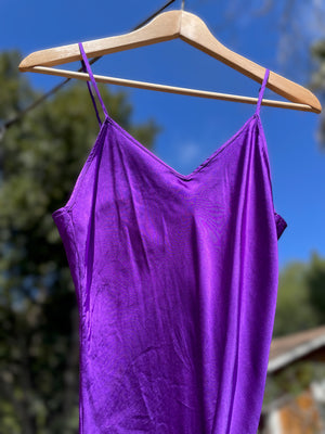 Hand dyed silk cami